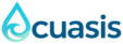 Logo de Acuasis con una gota de agua turquesa que sustituye la letra A y contiene una ola en su interior.